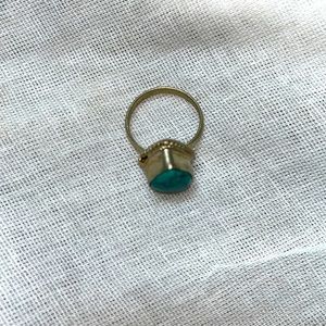 Ring! Turquoise stone, not real silver. Himalyan
